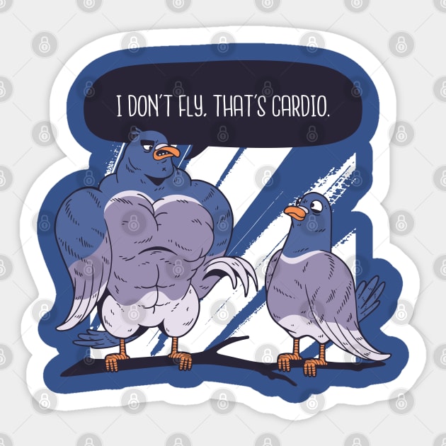 Pigeon Pair Power: Take Flight with Humor and Attitude! Sticker by Life2LiveDesign